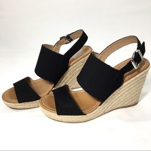 Dolce Vita Black Wedge Sandal